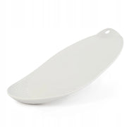 Tagliere da cucina in plastica KADAX con scolapiatti e manico, bianco, 38x25 cm