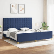 Giroletto senza Materasso Blu 200x200 cm in Tessuto 3125411
