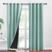Tappeti di oscuramento 100% opaco - Tappeti con imbottitura - Isolamento termico - Protezione dal freddo - 2 pezzi - 140 x 220 cm