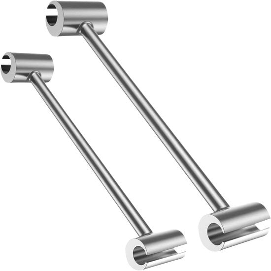 Serratura porta adattatore - chiave regolabile - 2 pezzi - adatto per serrature a vela - acciaio inox - facile da regolare