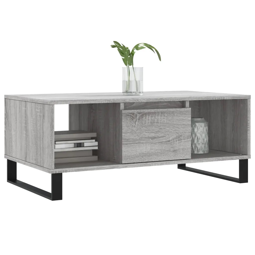 Tavolino salotto | Tavolino da caff¨¨ | Tavolino da Soggiorno Grigio Sonoma 90x50x36,5 cm Legno Multistrato