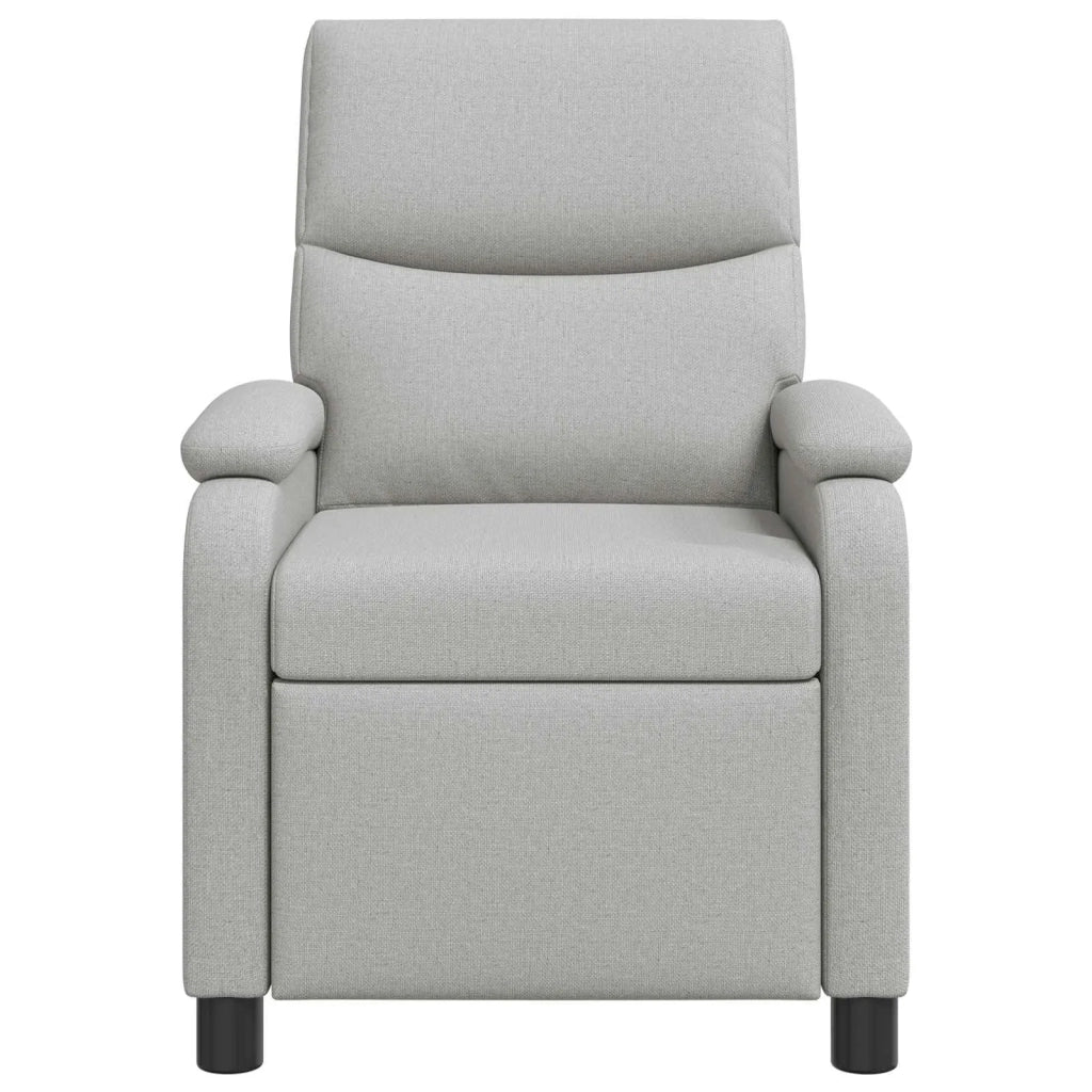 Divano Sedia-Poltrona reclinabile Grigio Nuvola Tessuto 990718