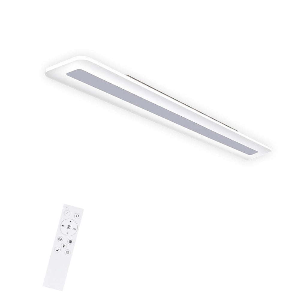 ZMH Lampada da soffitto plafoniera LED telecomando bianca per camera letto ufficio appartamento cucina balcone