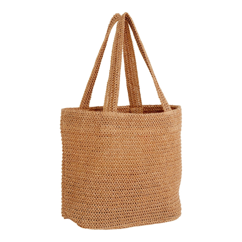 Borsa a Spalla Parade, Marrone, Paglia, 1x31x46 cm