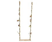 Altalena in legno di betulla con cuscino in poliestere L 15 x P 45 x H 140 cm