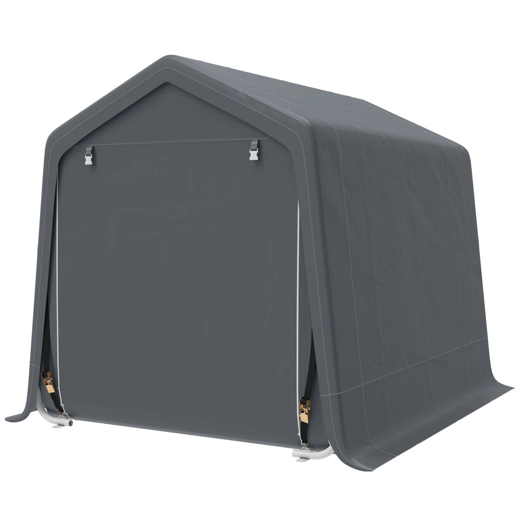 Carpa per Biciclette da Giardino ¨C zephmum ¨C Grigio Scuro 2.4x2x2 m