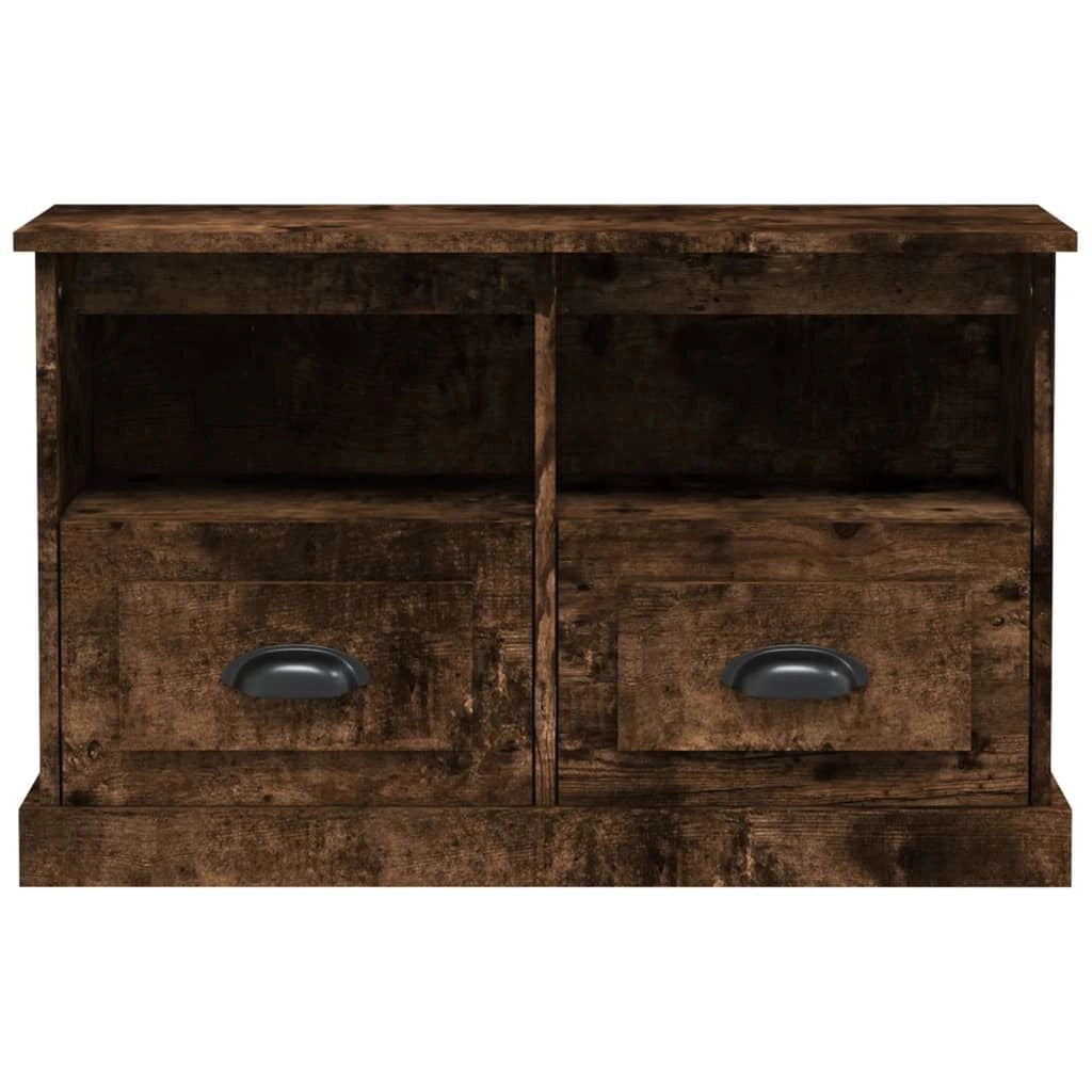 Mobile TV multimediale mensola TV credenza TV sala da pranzo soggiorno camera da letto rovere affumicato 80 x 35 x 50 cm legno ingegnerizzato marrone 02_0027390
