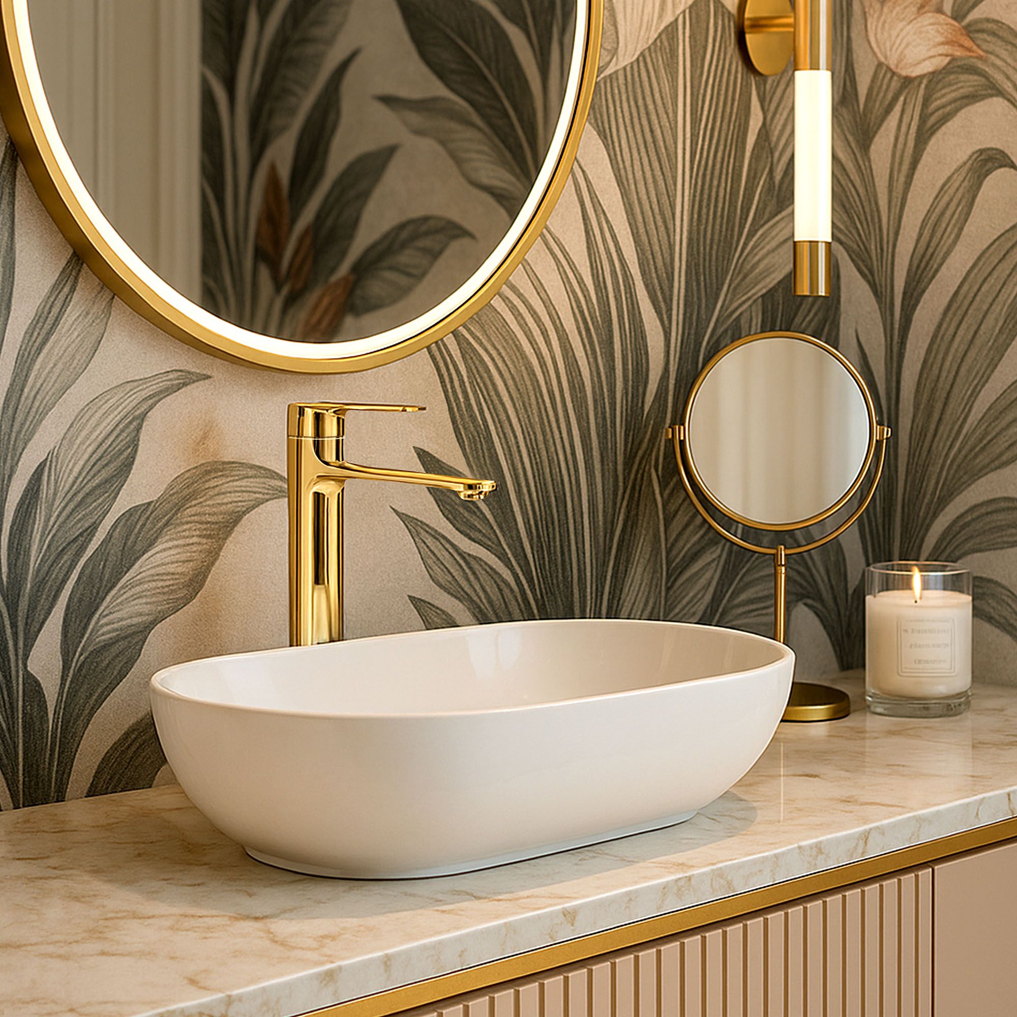 Rubinetto Da Lavabo Rea Storm Gold High