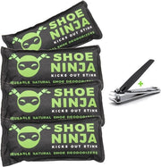 Deodorizzante per Scarpe a Basi di Carbone - Rimuove Odori Naturalmente - 4 Pack