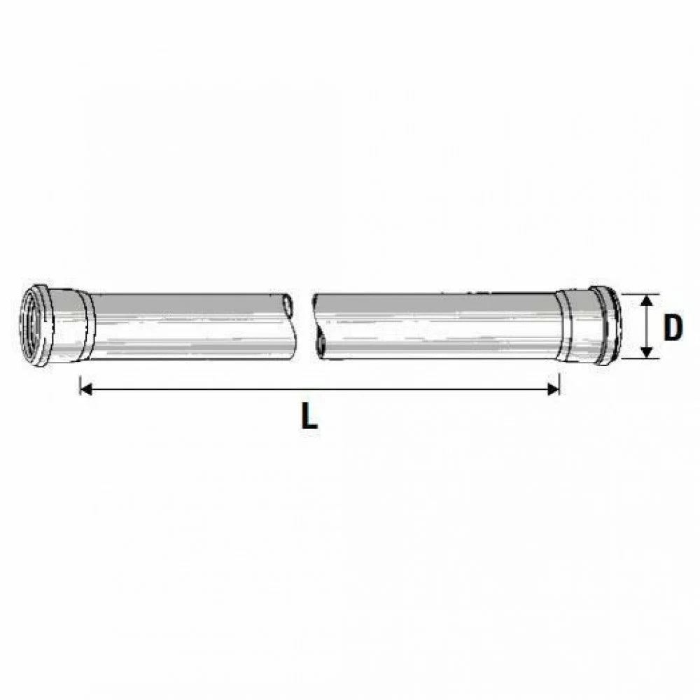 Tubo 2 bicchieri htdm d.050 mm.1 500