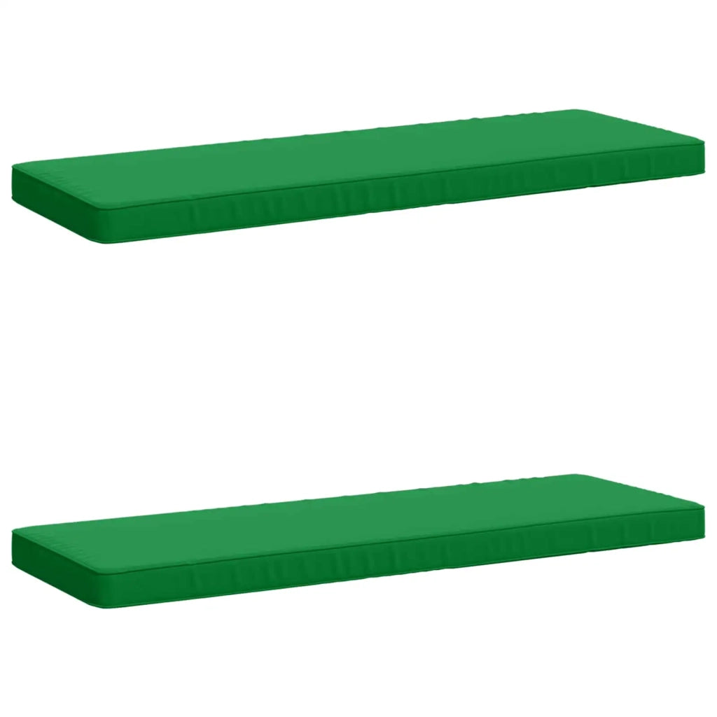 Cuscini per Panchina a 2 Pezzi VUGHT 2 pz 100% Poliestere Verde 951209