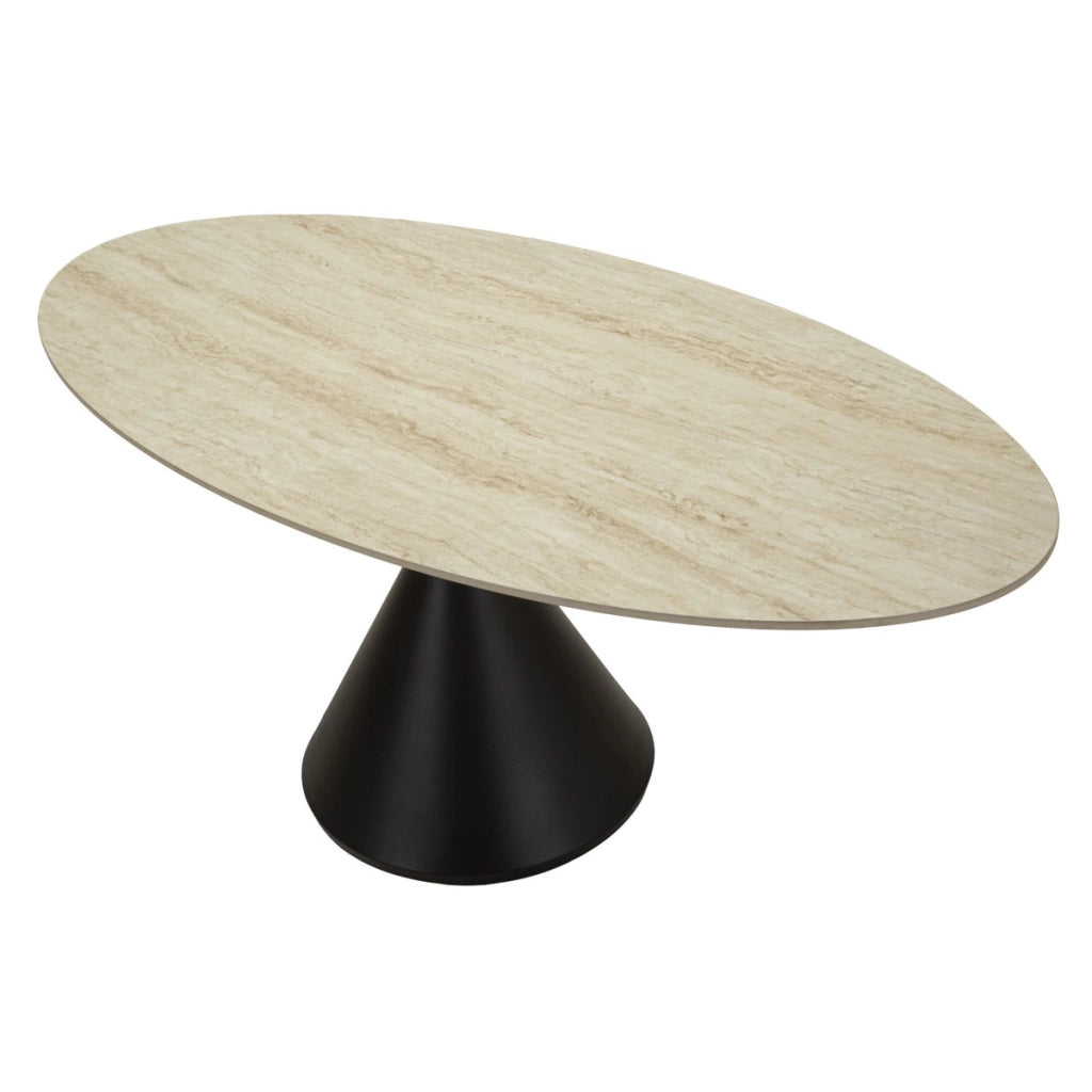 Tavolo VKH893, Nero, MDF, 180x90x76 cm