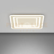 ZOOM APPLIQUE PLAFONIERA QUADRATA 65X65 SABBIA CCT SWITCH 3000/4000°K 75W - CRI 90 7500 lm