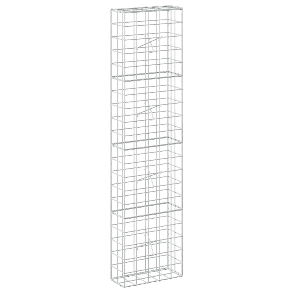 Gabione con Filo da 5 mm e Rete da 10x10 cm 50x20x200 cm 3465067
