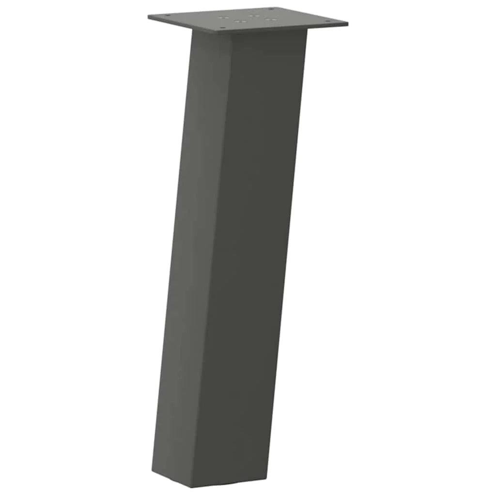 Set di 4 gambe per tavolino da caffè 42 cm estetica moderna pratica acciaio antracite 02_0056799