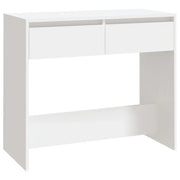 Tavolo Consolle | Tavolo d'Ingresso Bianco 89x41x76,5 cm in Acciaio
