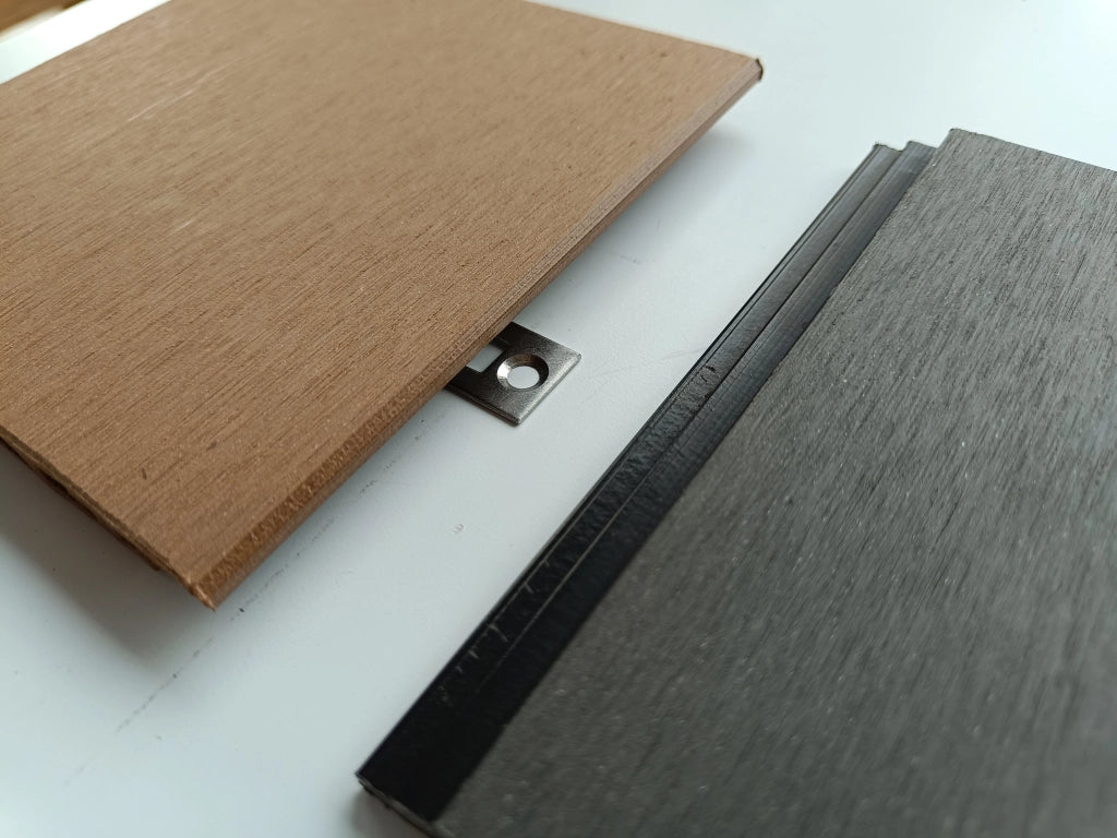 Listoni WPC Plane 30m² per rivestimenti colore Grigio listone 150x2200mm spessore 11mm