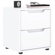Comodino VISNES Bianco 45x40x50 cm in Legno Multistrato 4108280