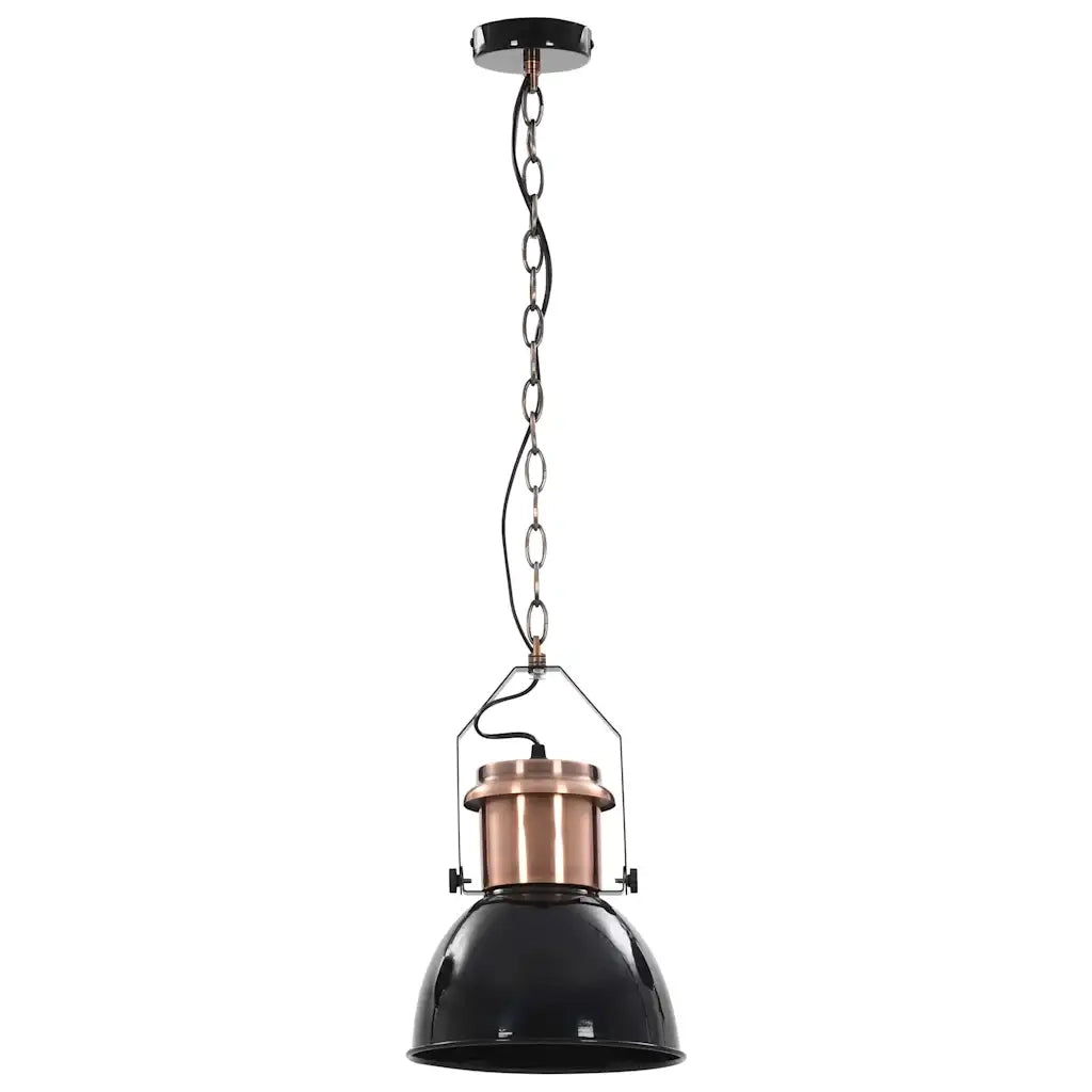 Lampade da Soffitto 2 pz Nero Tondo E27 CFW1843601