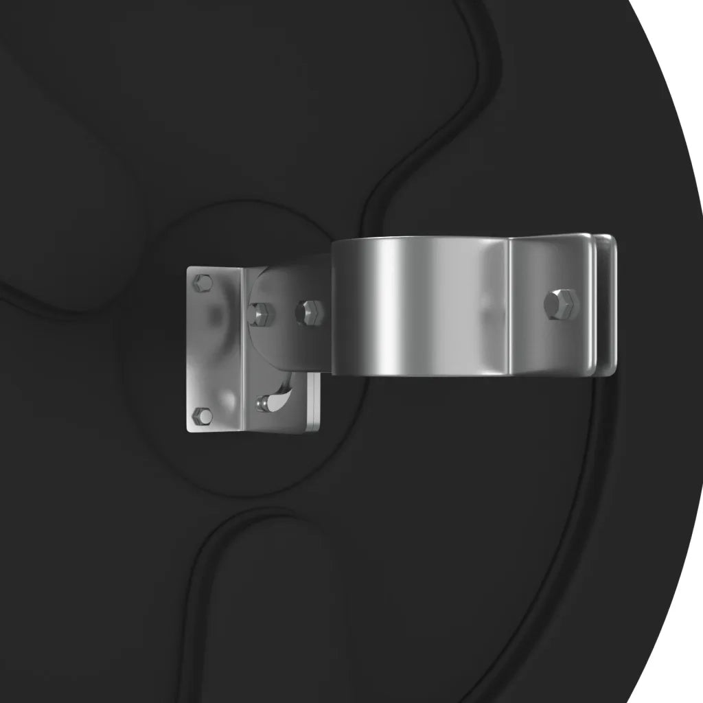 Specchio stradale convesso per esterni nero Ø45 cm in policarbonato 153079