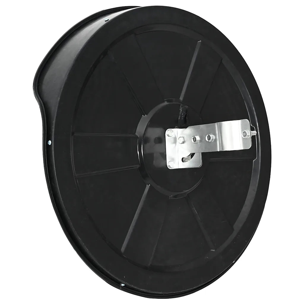 Specchio stradale convesso per esterni nero Ø45 cm in policarbonato 153079