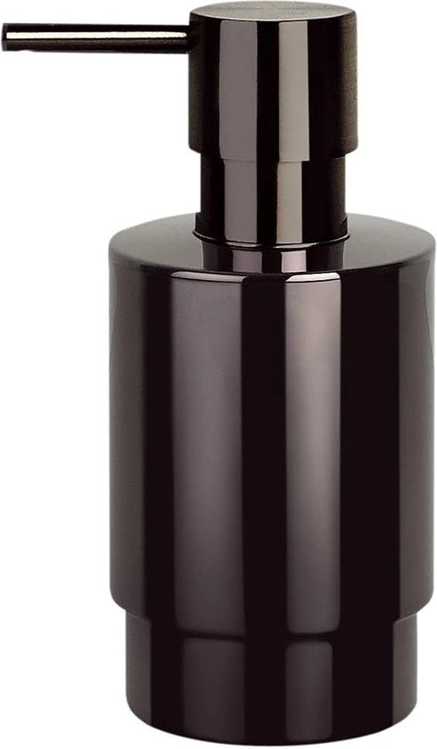 Dispensatore di sapone liquido in acciaio inossidabile Capacità: 200 ml | ØxH: 6,5 x 14 cm | Nero