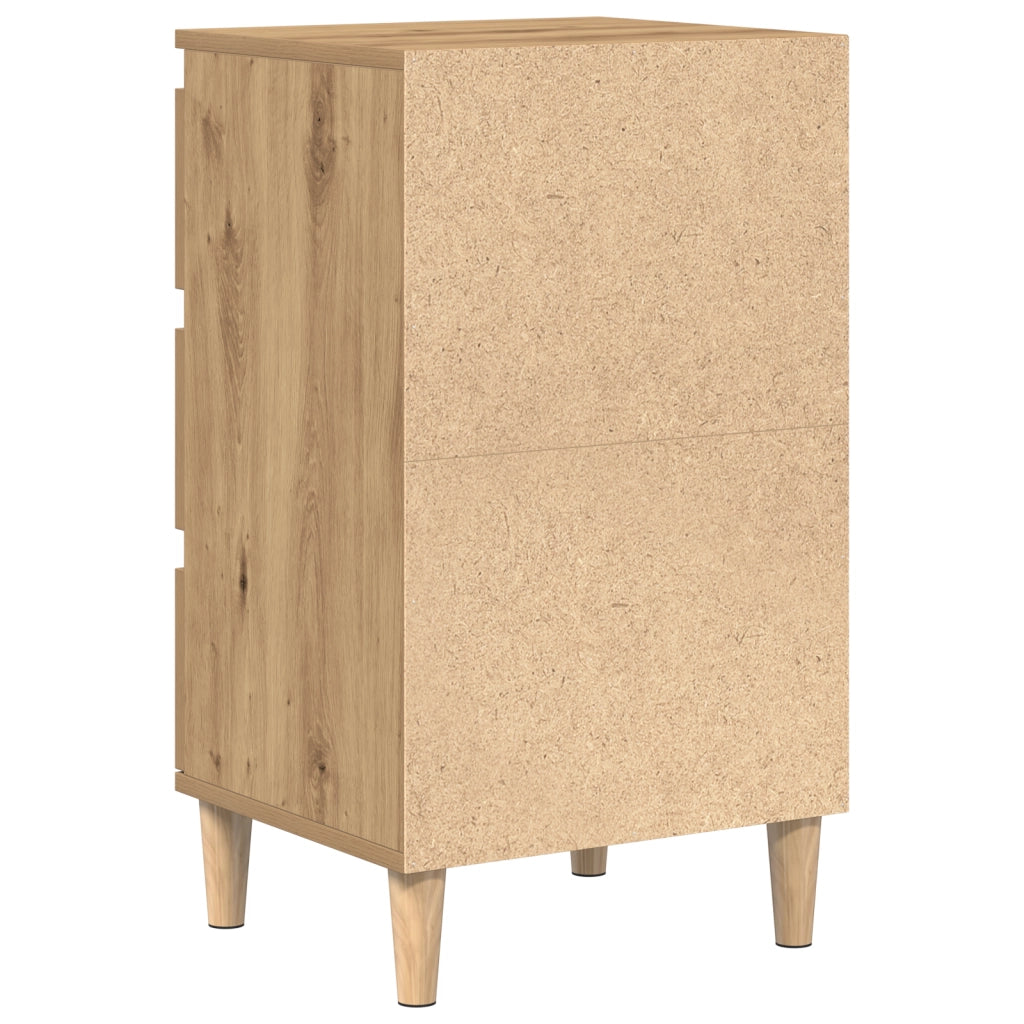 Comodino  in Rovere Artigianale 40x35x70 cm in Legno Ingegnerizzato