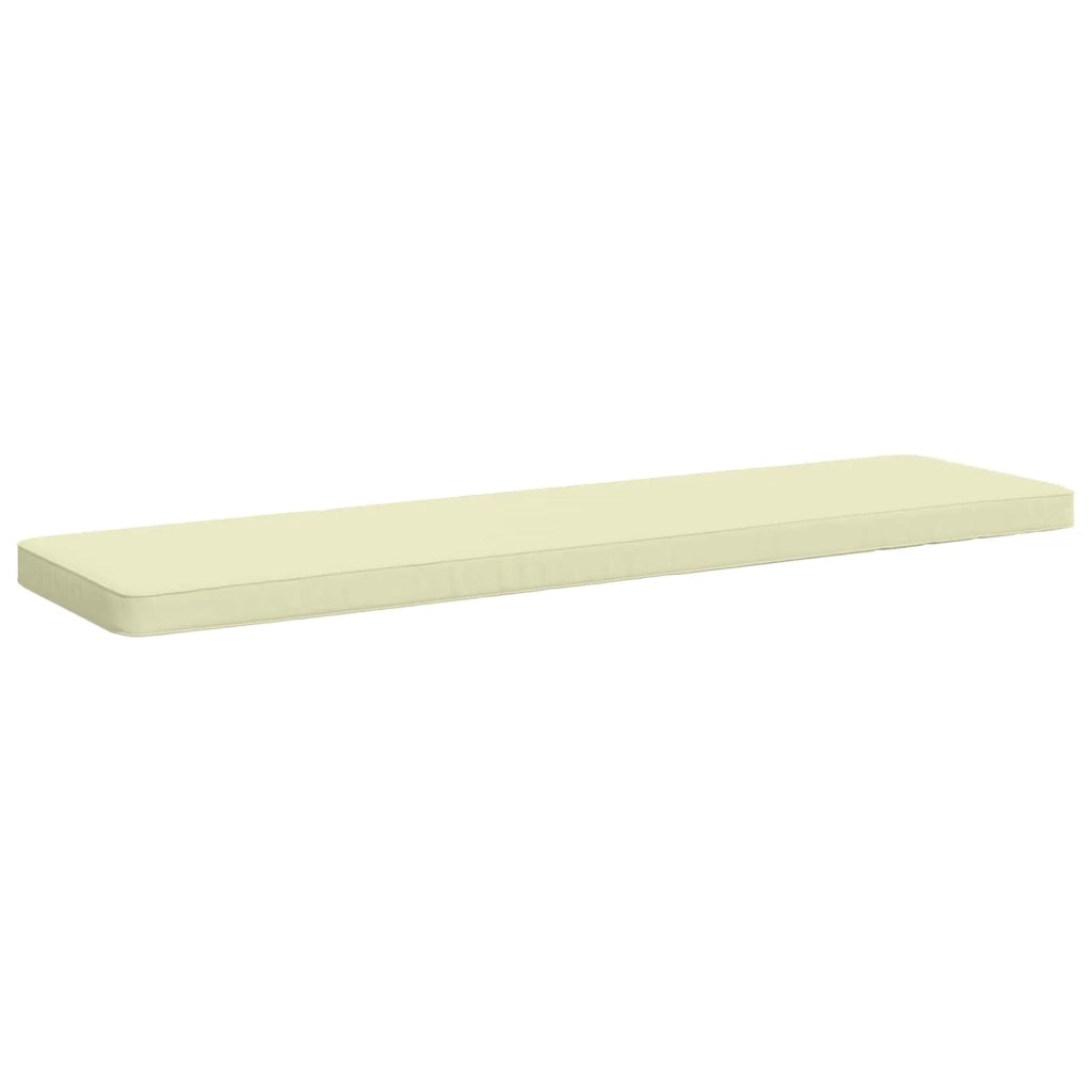 Cuscini per Panchina a 2 Pezzi VUGHT 2 pz 100% Poliestere Crema 951377