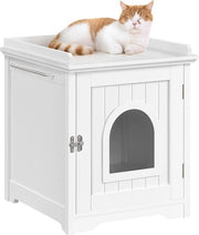 Cassettone per gatto - Scatola per gatto - Cassetto per gatto - Panca per gatto - Gabbia per gatto - Adattatore - Mobile in legno bianco
