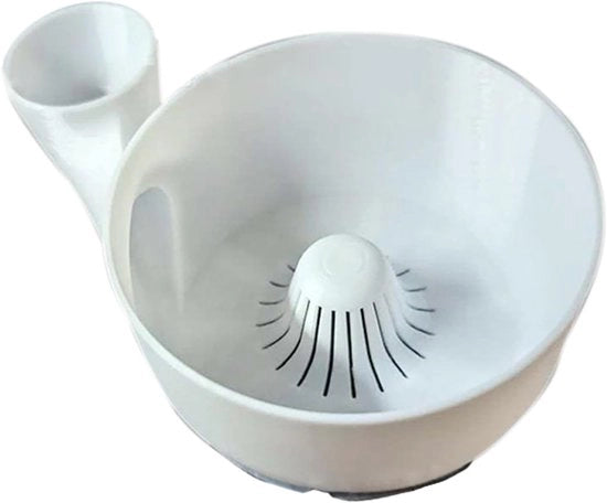 Portatile - 15×10×6 cm - Portatile - Macchina di pulizia rotativa automatica 3D stampata per il lavaggio di cibi in cucina, cottura, picnic e campeggio - Bianco