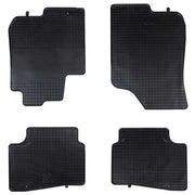 Tappetino per Auto 4 pcs Nero Gomma