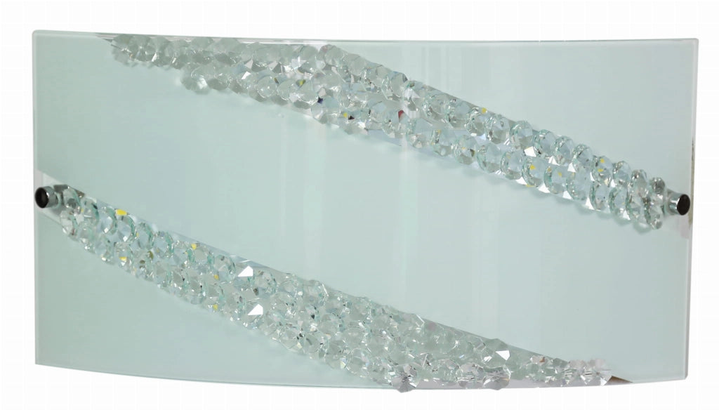 Plafoniera LED Candellux Mistery bianca vetro 12W 33cm