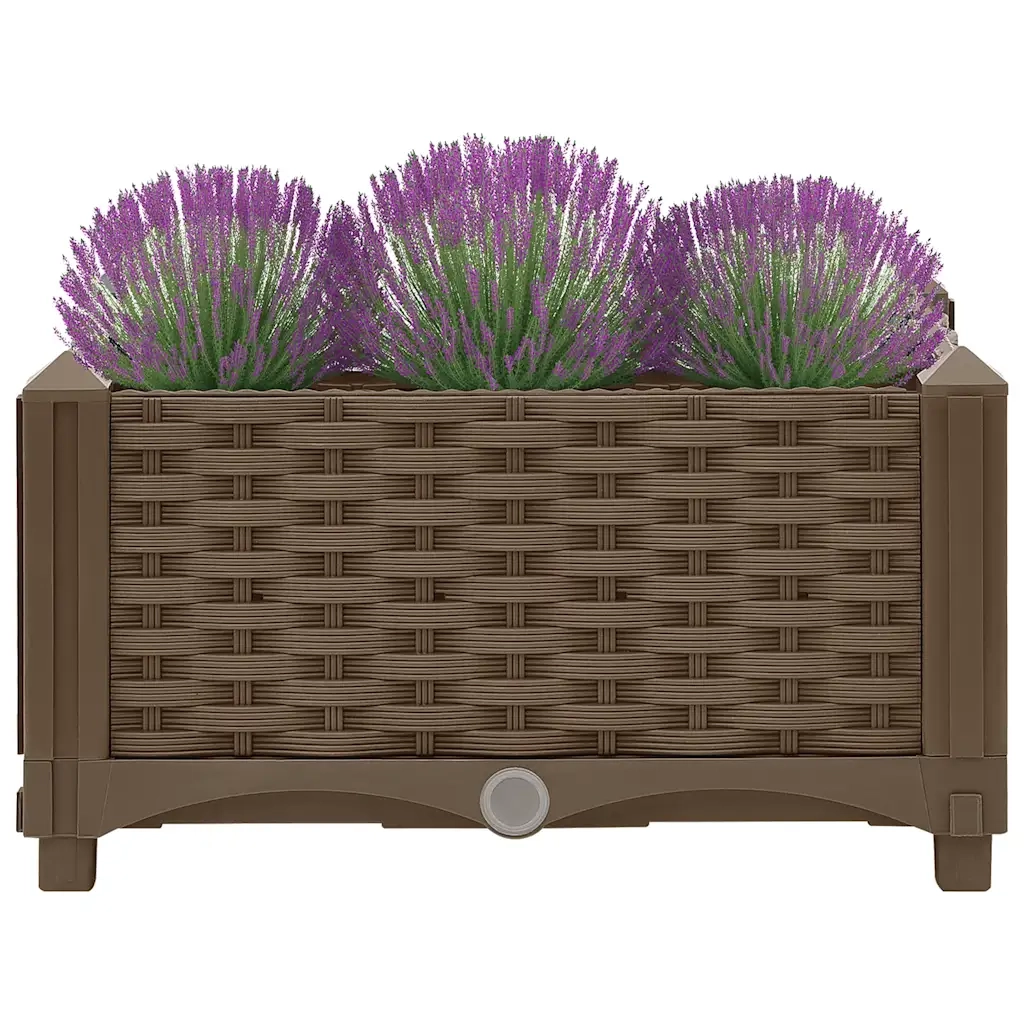Fioriera | Cassetta per fiori | Vaso Rialzata 40x40x23 cm in Polipropilene