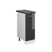Armadio cucina dispensa alto R-Line Antracite lucido/Bianco 30 cm, PL Antracite Vicco
