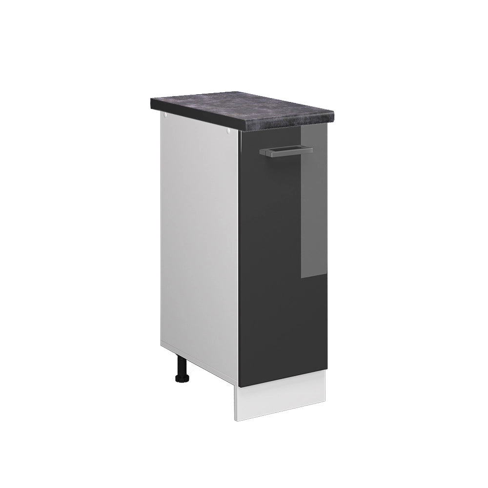 Armadio cucina dispensa alto R-Line Antracite lucido/Bianco 30 cm, PL Antracite Vicco