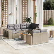 Set Divani da Giardino 11 pz con Cuscini Beige in Polyrattancod mxl 90540