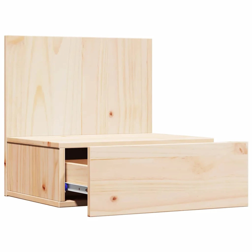 Comodino Marrone 42 x 32,5 x 40 cm Legno di pino massello 873493