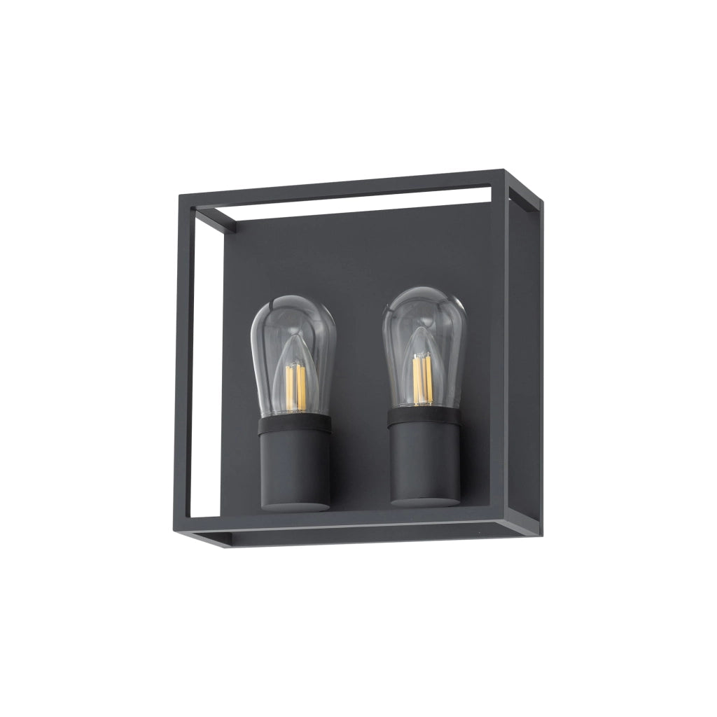 Applique esterna nera Nowodvorski Margot II 6W 2xE14 IP54