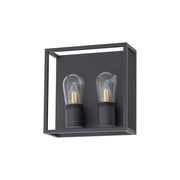 Applique esterna nera Nowodvorski Margot II 6W 2xE14 IP54