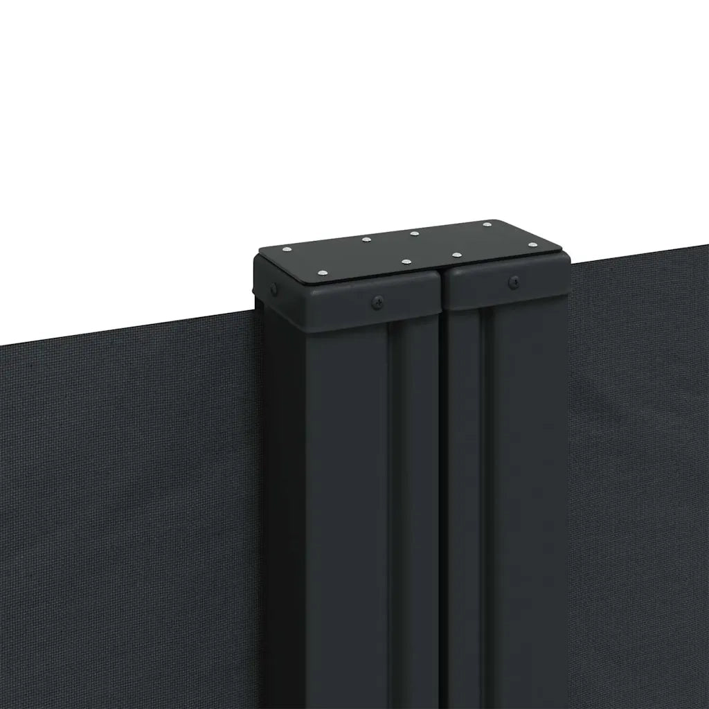 Tenda da Sole Laterale Retrattile Nera 180x600 cm 4004639