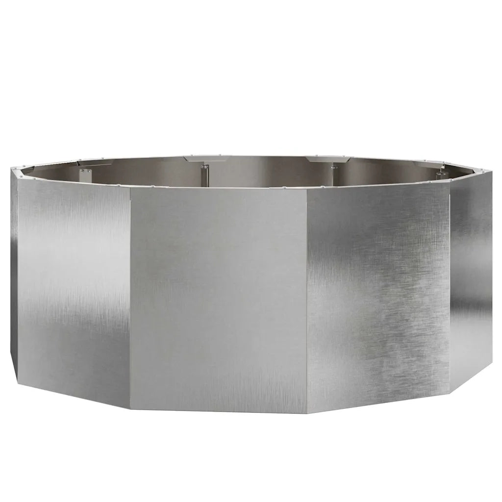 Fioriera Argento 90 x 90 x 35 cm Acciaio inossidabile