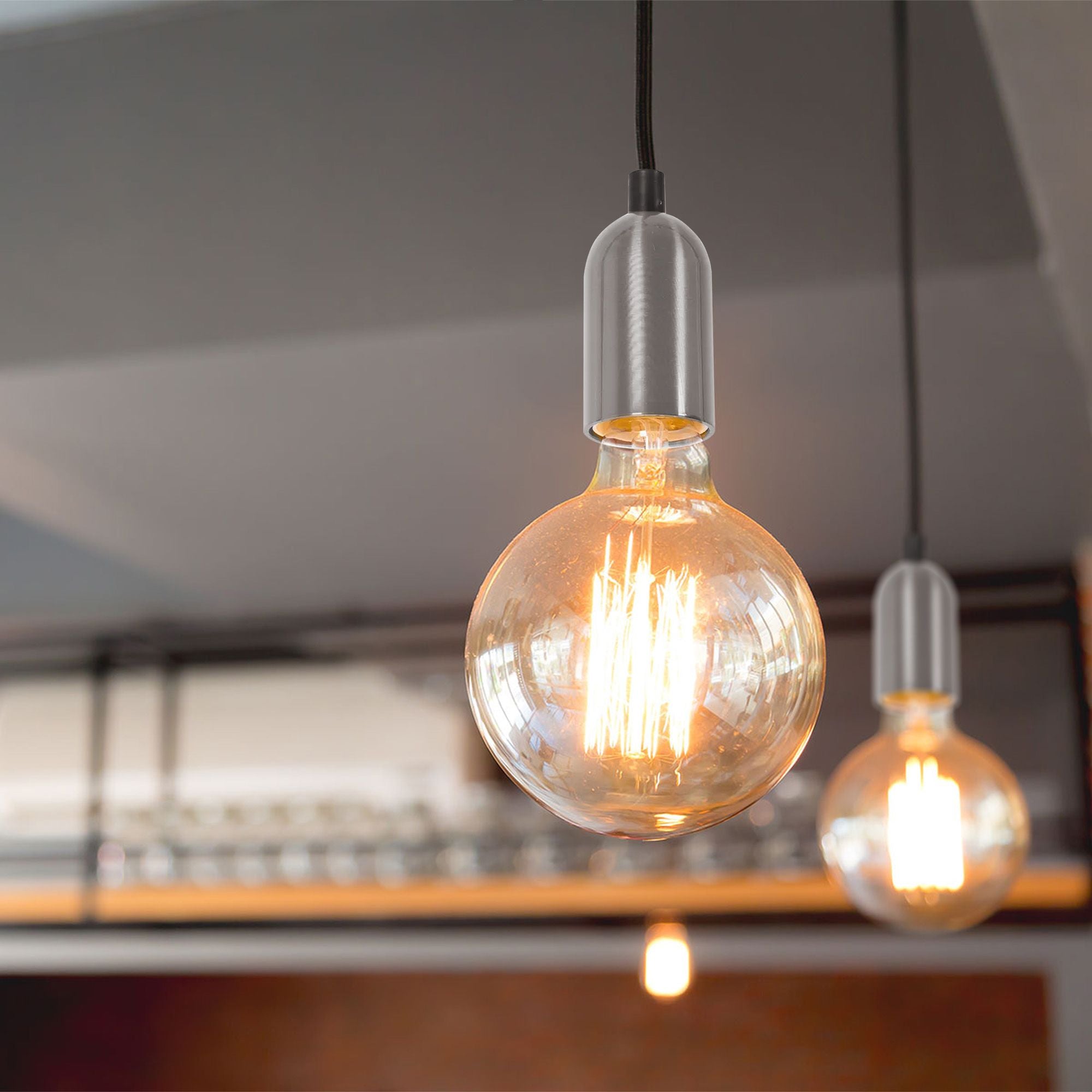 Lampada Da Soffitto Pensile Montatura Chrome APP354-1CP