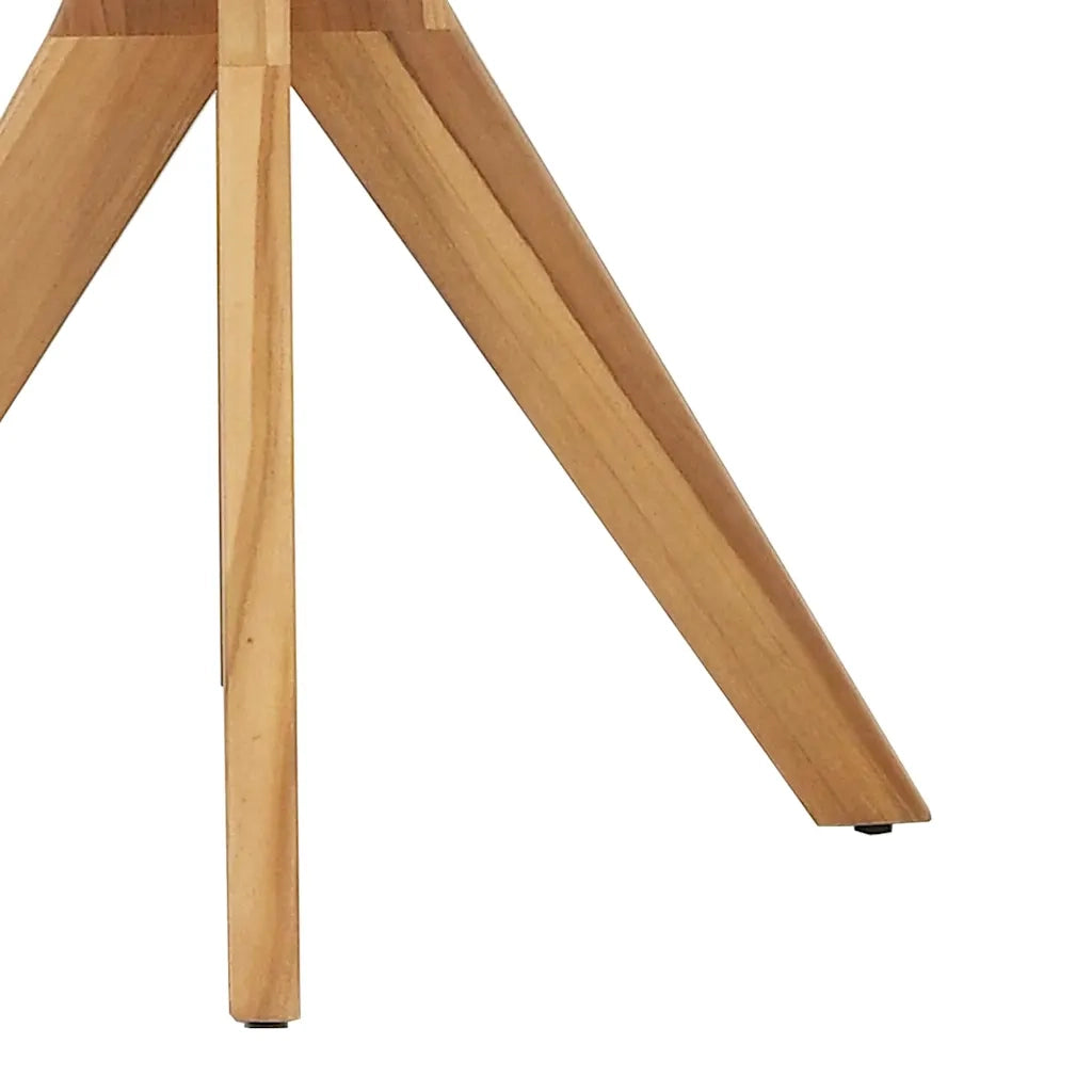 Tavolo laterale Marrone 70 x 70 x 75 cm Legno di teak solido 42006359
