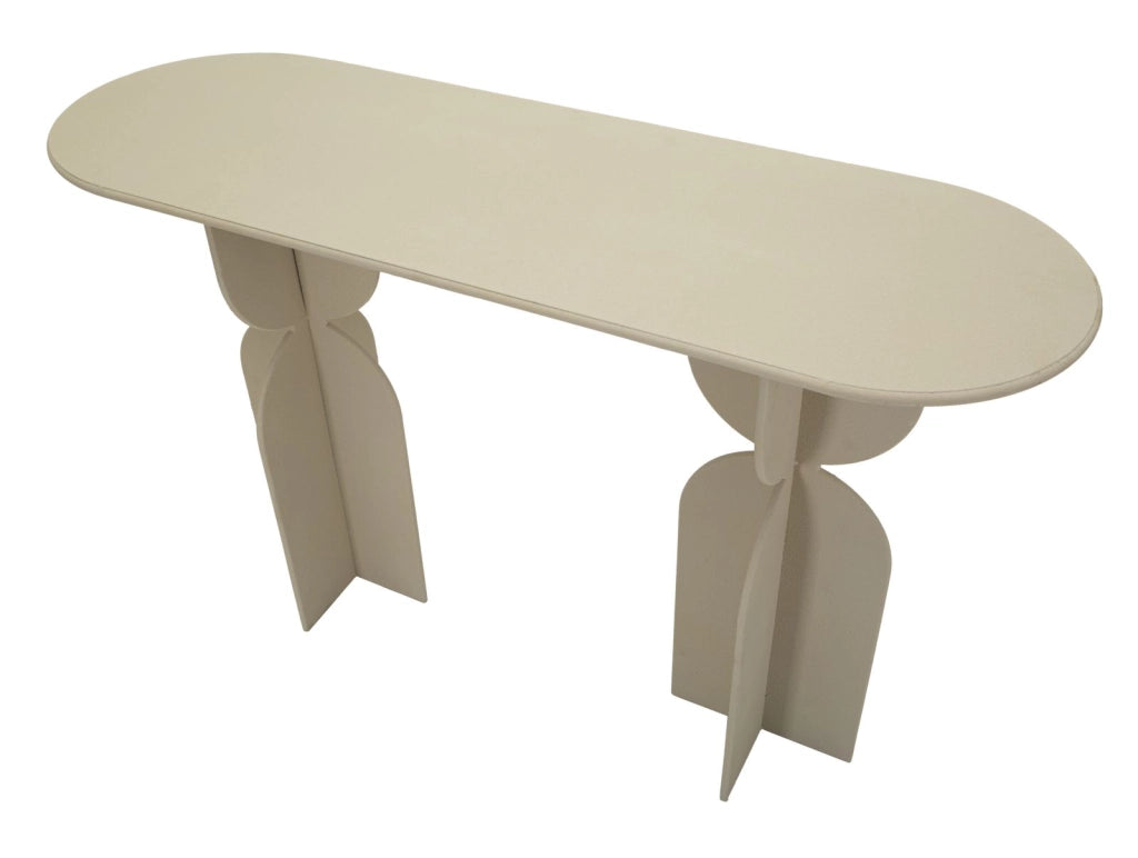 Console Dune 120x40x75,5 cm in Ferro Crema