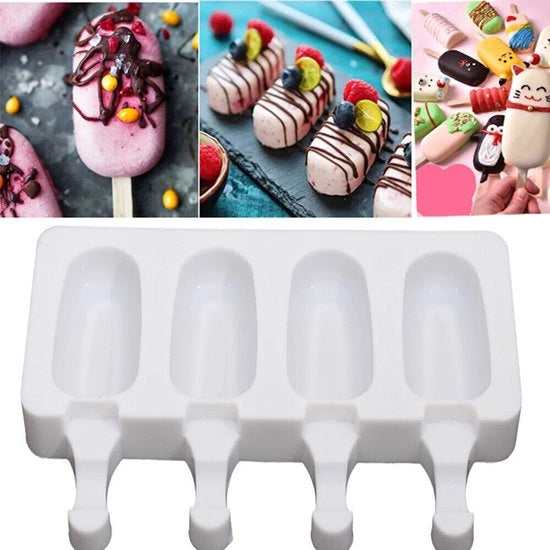 Cuscinetto per congelatore con forma di uccello per creare ghiaccio in forma di lolly in cucina con forma di torta per gelato e forma per torta