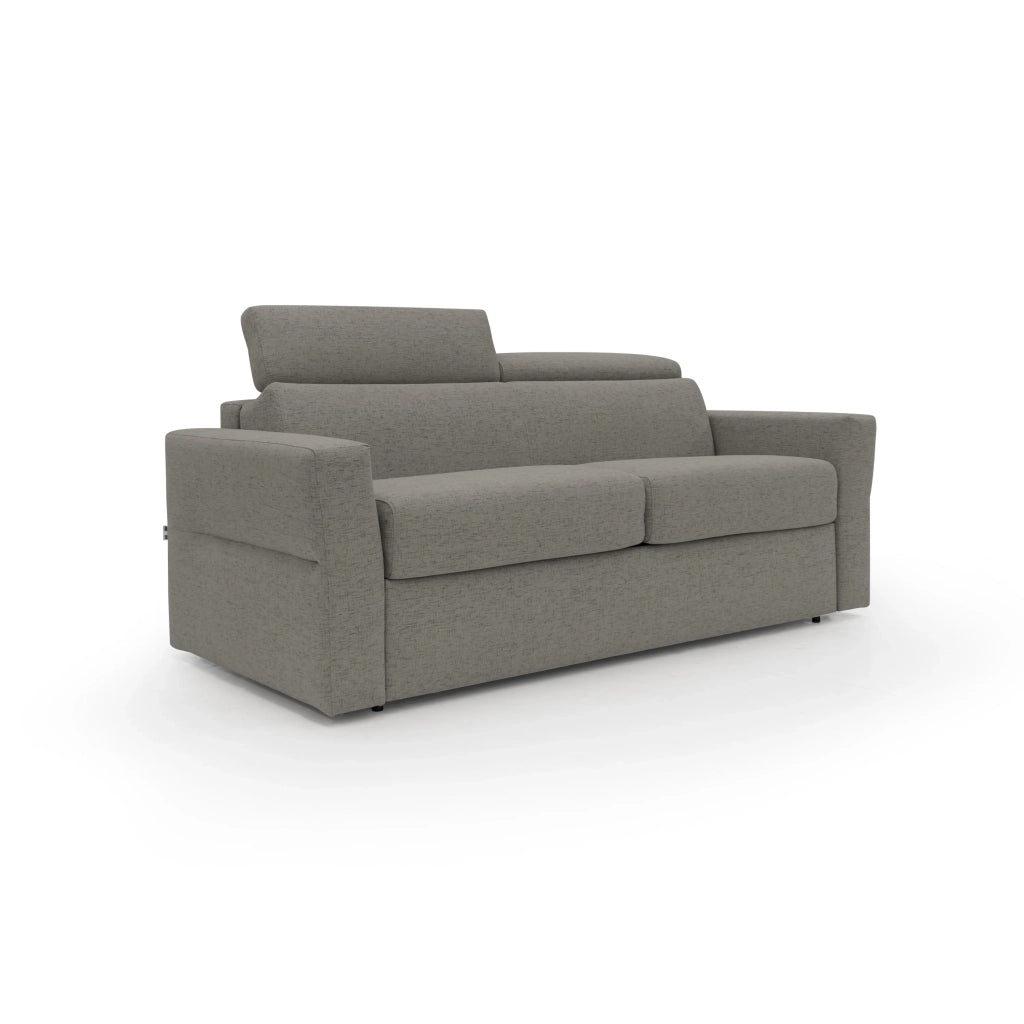 Avalon Divano letto con materasso H18 200 cm (mat. 140x197 cm) marrone