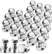 24 pezzi di magneti con contenitore di conservazione, 12 x 16 mm mini magneti piccoli N52 supermagneti per lavagne, lavagne bianche, lavagne da attacchi
