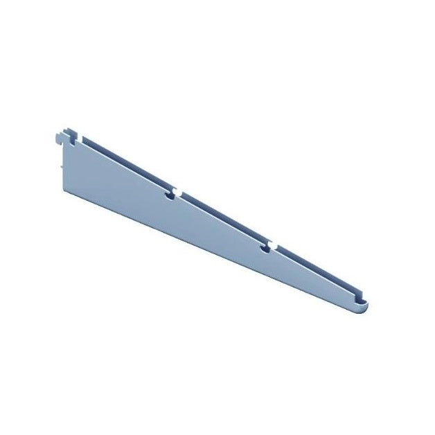 MENSOLA A 2 GANCI 32CM ALLUMINIO BIANCO PER RIPIAN