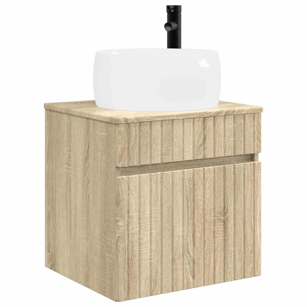 Mobile lavabo da parete Rovere Sonoma 49 x 44,5 x 66 cm 890614