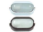 PLAFONIERA A PALPEBRA IN ALLUMINIO PER ESTERNO  60w IP54 mm.210x105x110h. bianco    SYNTESY
